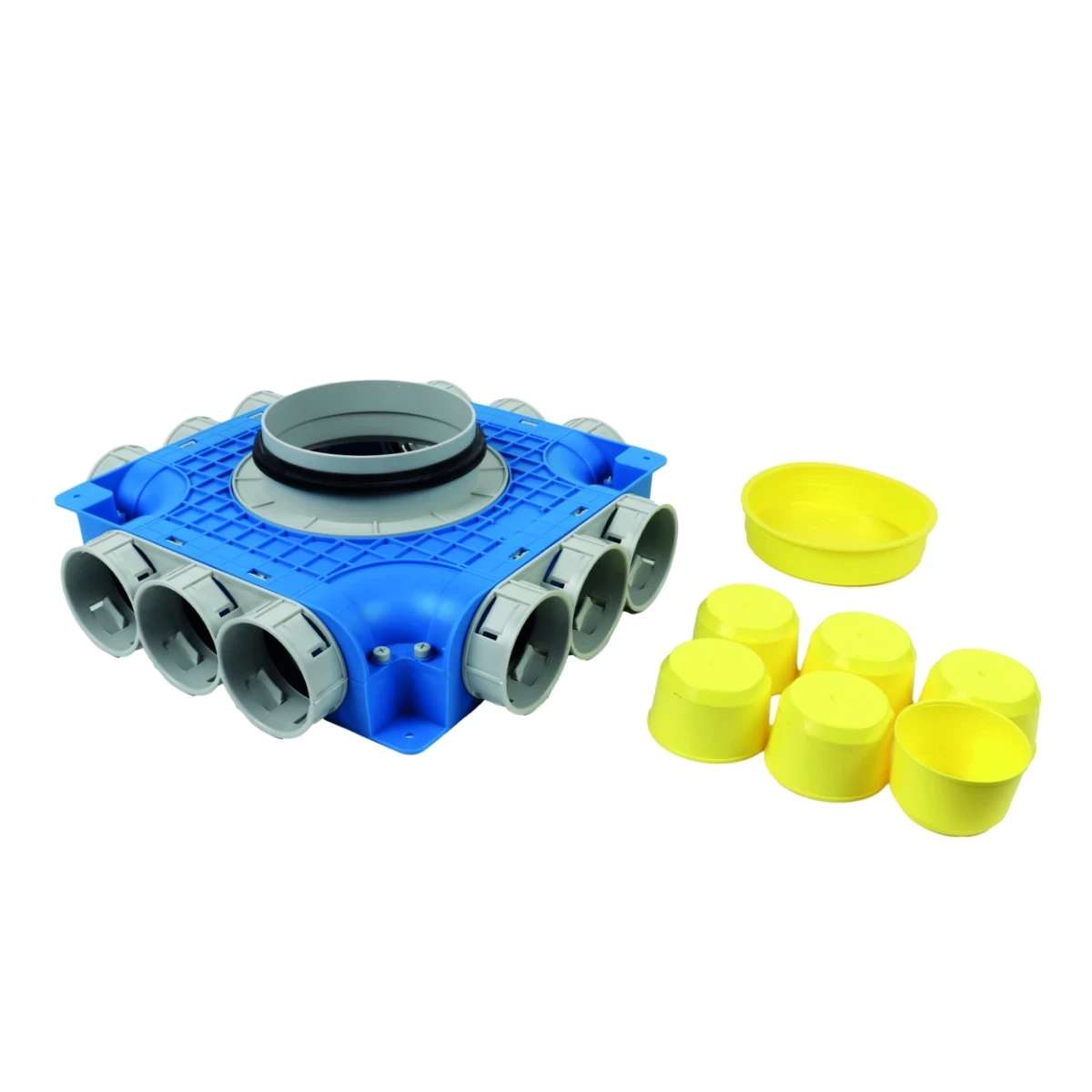 VENT-AXIA Uniflexplus+ VTVGS 69 160 / instortverdeler 12XØ69 zijaansl. tuit Ø160