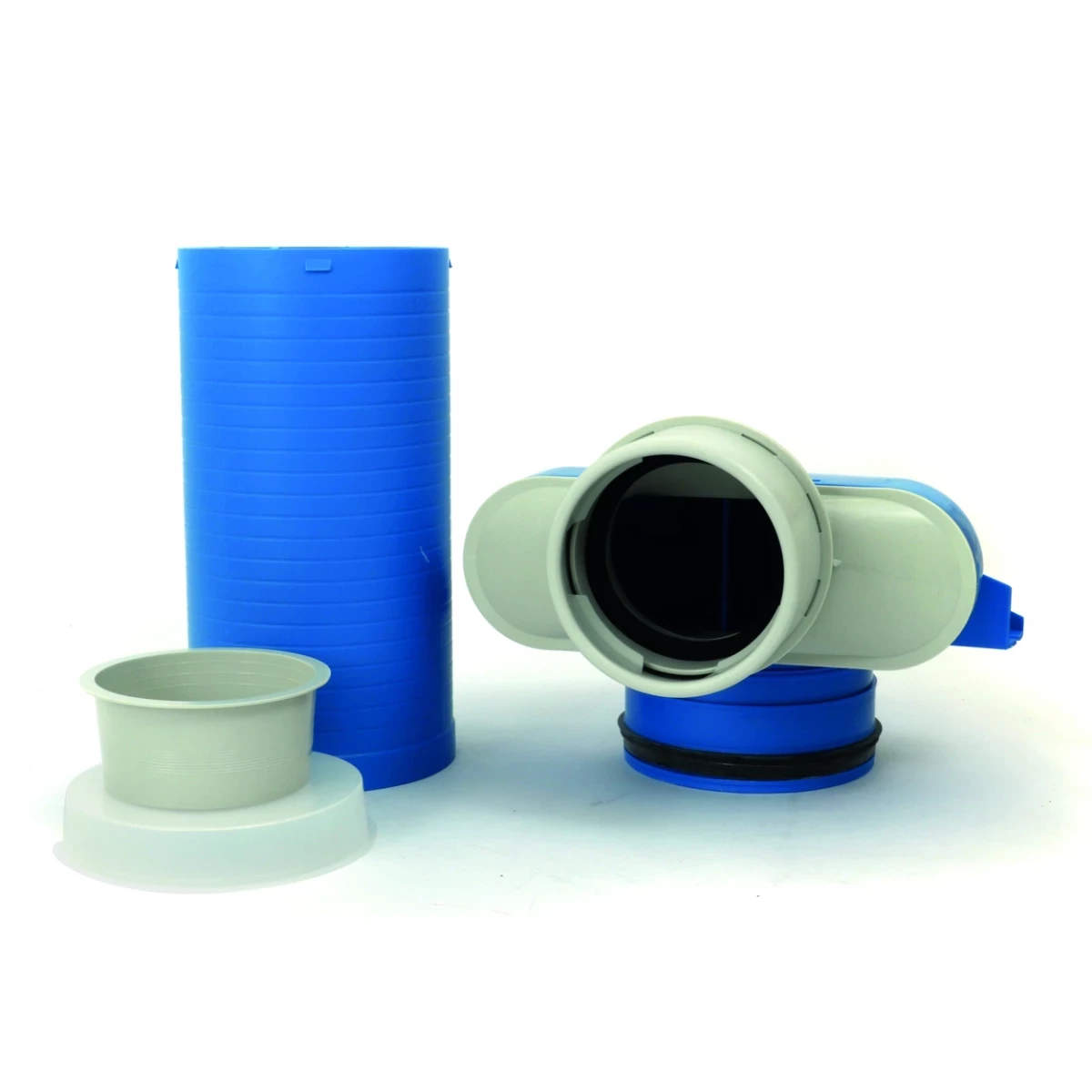 VENT-AXIA Uniflexplus+ VVCHL 250 90 / ventielcollector 1XØ90 Ø125 H=250 90° lang