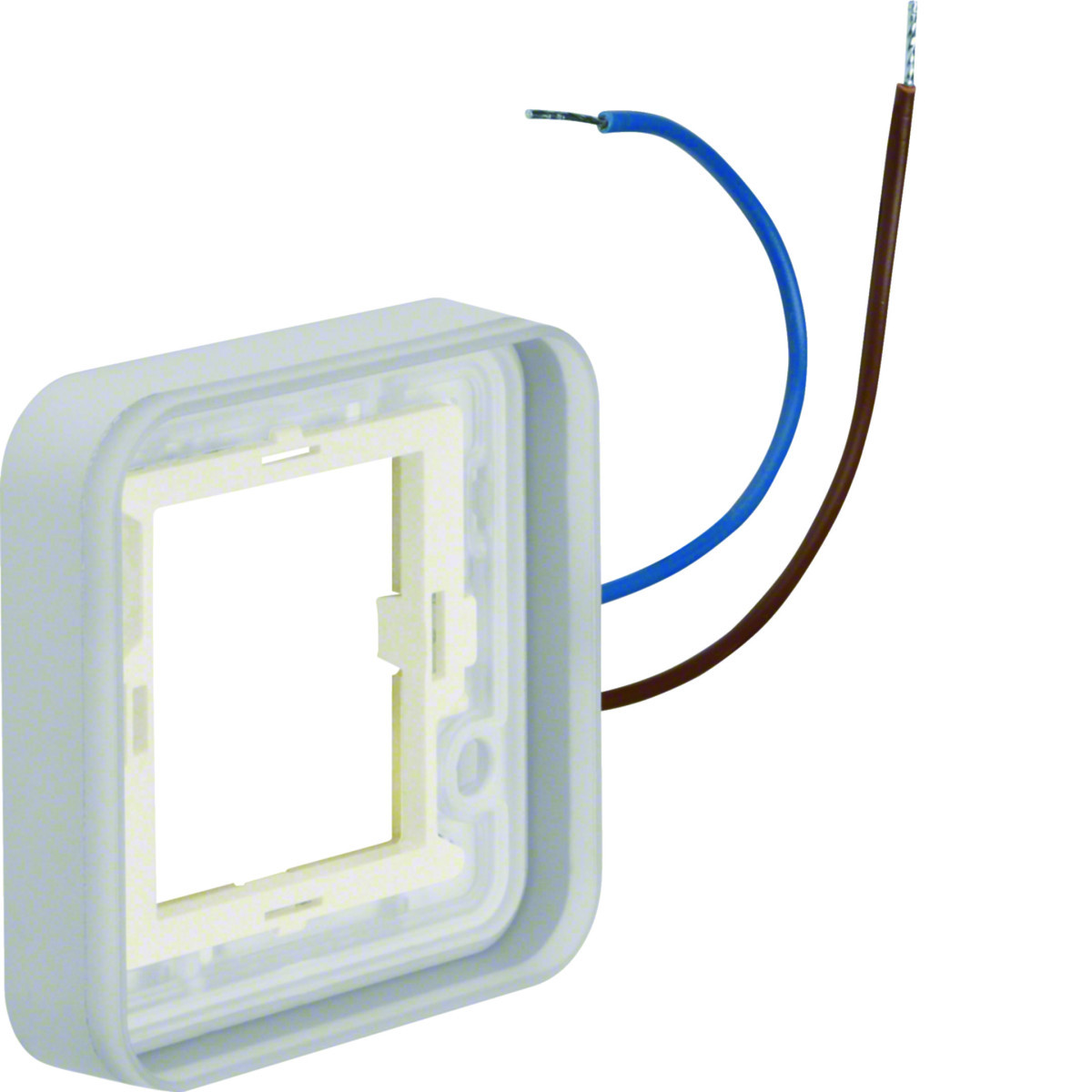 Verlicht Afdekraam 1-V, 12-24 V= blauw, W.1, grijs