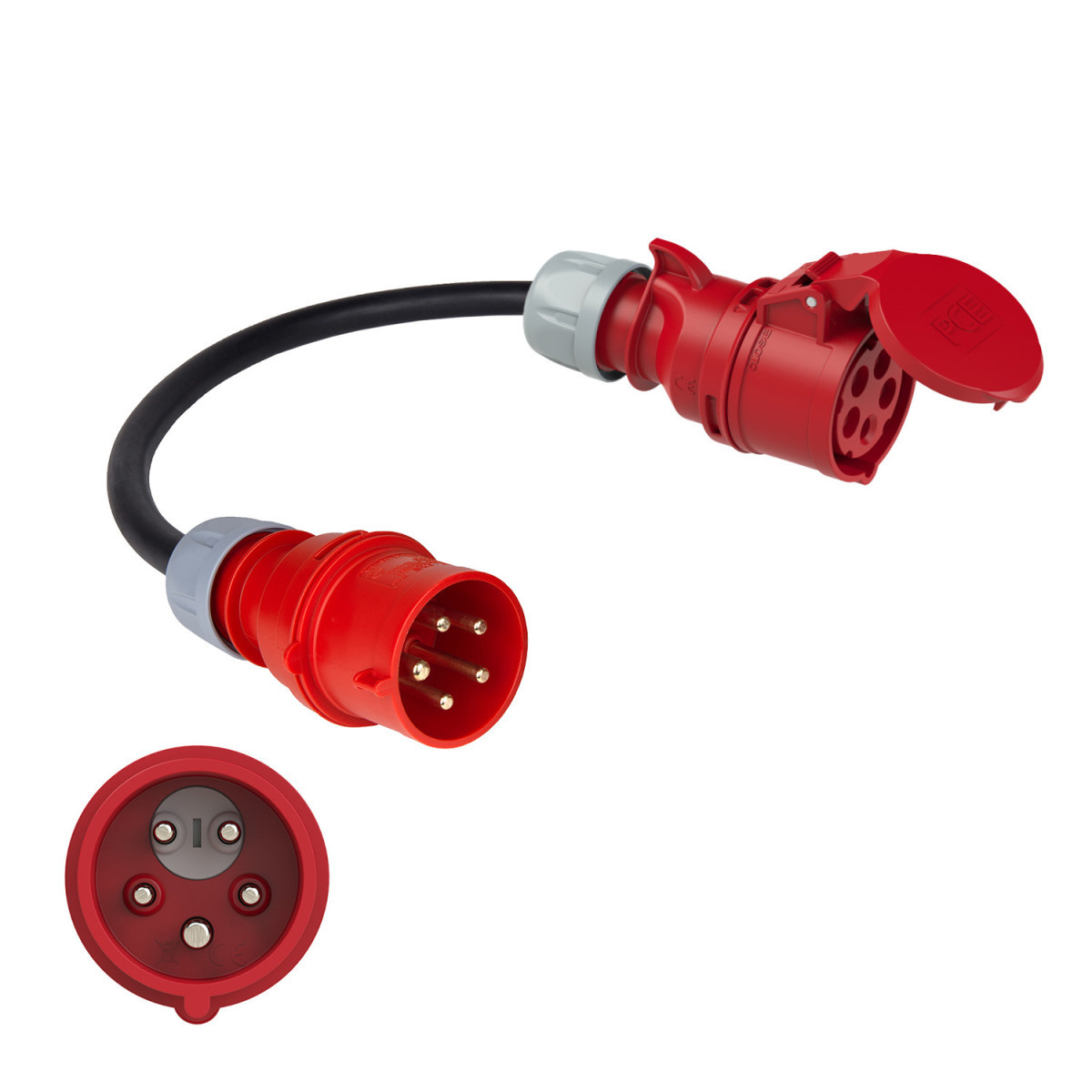 Verloopkabel 1 M H07RN-F 5G2,5 16/5/400FW-32/5/400 fasenwisselaar
