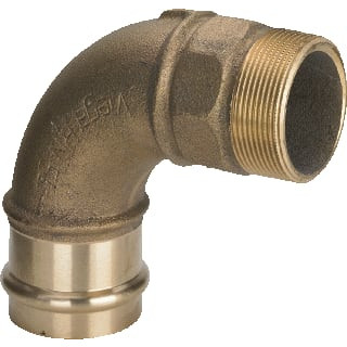 Viega KNIE BRONS 90GR 22X3/4