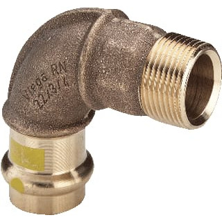 Viega KNIE BRONS 90GR 28X1"