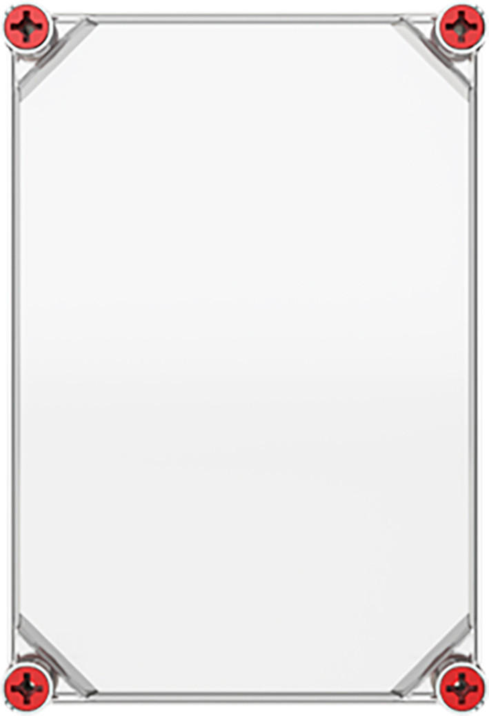 VMS 32 deksel transparant incl. sluiting rood