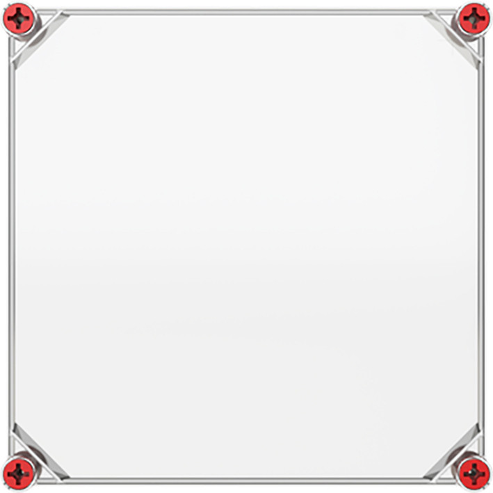 VMS 33 deksel transparant incl. sluiting rood