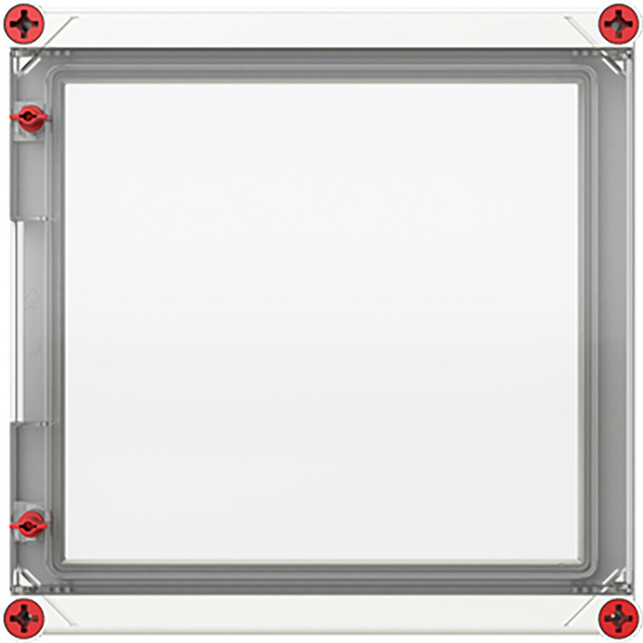 VMS 33 klapdeksel V.V. dubbele sluiting rood