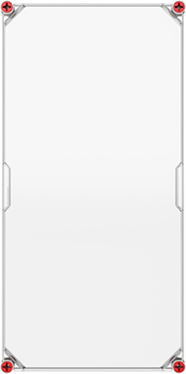 VMS 63 deksel transparant incl. sluiting rood