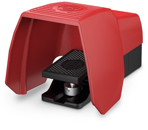 Voetschakelaar Metalen, 1-pedaal, met metalen beschermkap