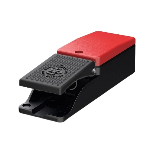 Voetschakelaar Metalen, 1-pedaal, pedaal: 2 NC/2 no