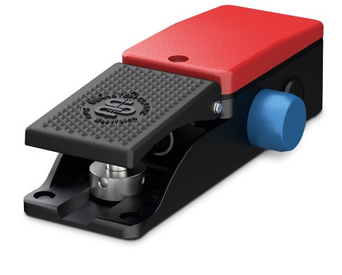 Voetschakelaar Metalen, 1-pedaal, pedaal: 2 NC/2 no