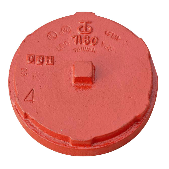 VSH GROEF EINDKAP M 114,3 ROOD