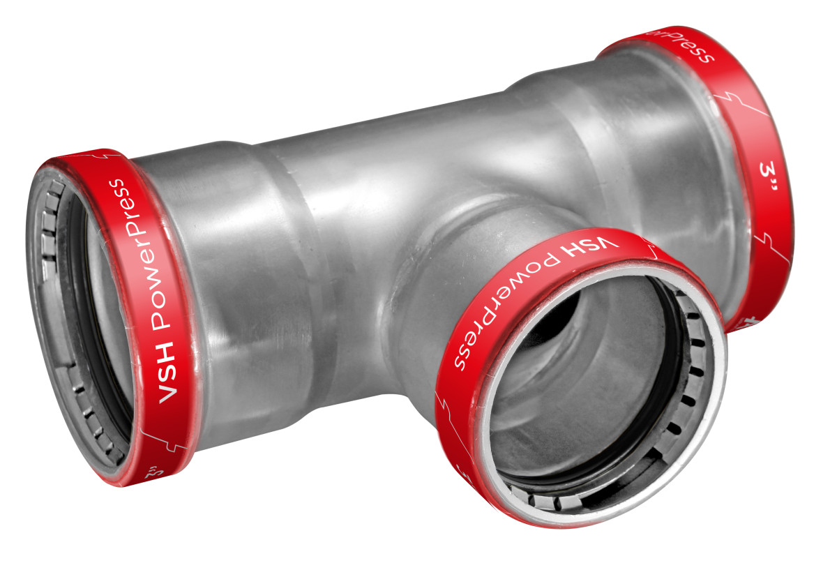 VSH PowerPress Powerpress T-koppeling epdm FFF 3"