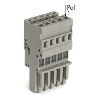 Wago 1-draads female steker