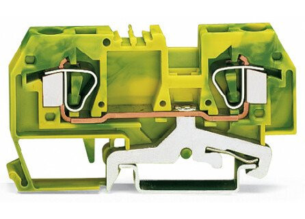 Wago Aardrijgklem groen/geel