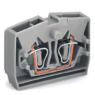 Wago 2-DR-FM eindklem 2,5MM2 flens/grijs