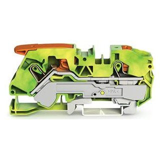 Wago 2-draads aardklem 16 MM² groen-geel