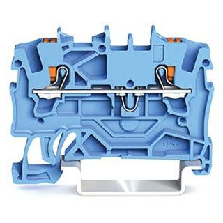 Wago 2201 verbindingsrijgklem 0,5-2,5MM² eendr. 0,25-1,5MM² meerdr. blauw