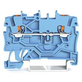 Wago 2200 verbindingsrijgklem 0,5-1,5MM² eendr. 0,14-1MM² meerdr. blauw
