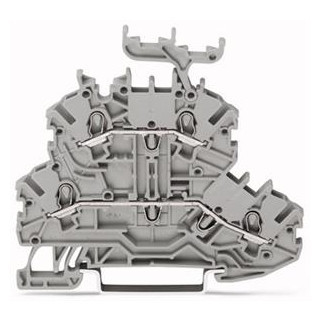 Wago Serie 2000 verbindingsrijgklem 0,5-1,5MM² eendr. 0,14-1MM² meerdr. grijs
