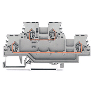 Wago Serie 279 verbindingsrijgklem 0,08-1,5MM² eendr. 0,08-1,5MM² meerdr. grijs