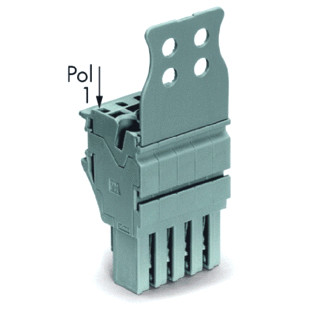 Wago 1-draads female steker