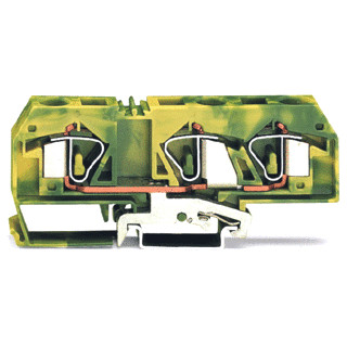 Wago Aardrijgklem groen/geel