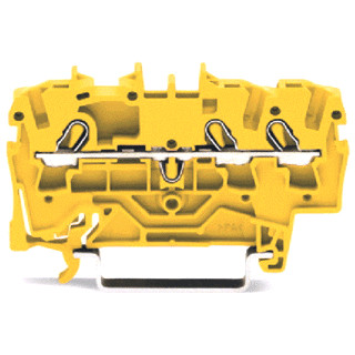 Wago Serie 2002 verbindingsrijgklem 0,75-4MM² eendr. 0,25-2,5MM² meerdr. geel