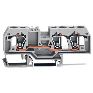Wago Serie 284 verbindingsrijgklem 0,2-10MM² eendr. 0,2-10MM² meerdr. grijs