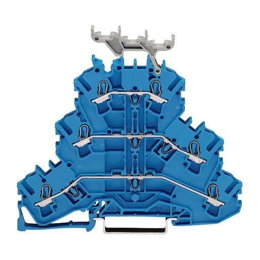 Wago Serie 2002 verbindingsrijgklem 0,75-4MM² eendr. 0,25-2,5MM² meerdr. blauw
