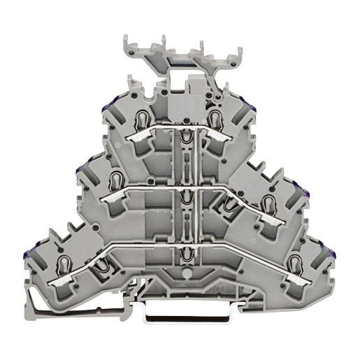 Wago Serie 2002 verbindingsrijgklem 0,75-4MM² eendr. 0,25-2,5MM² meerdr. grijs