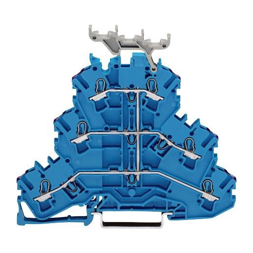 Wago Serie 2002 verbindingsrijgklem 0,75-4MM² eendr. 0,25-2,5MM² meerdr. blauw