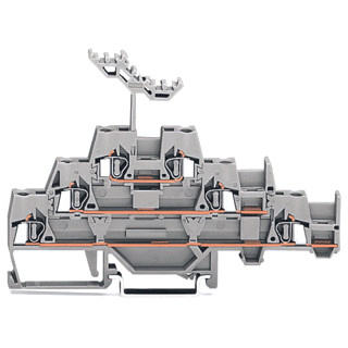 Wago Serie 280 verbindingsrijgklem 0,08-2,5MM² eendr. 0,08-2,5MM² meerdr. grijs