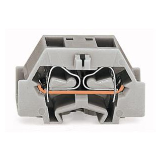 Wago 4-DR klem 2,5MM2 flens/grijs Wago 4-DR klem 2,5MM2 flens/grijs