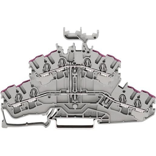 Wago Serie 2002 verbindingsrijgklem 0,75-4MM² eendr. 0,25-2,5MM² meerdr. grijs