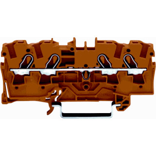 Wago Serie 2004 verbindingsrijgklem 1,6MM² eendr. 0,5-4MM² meerdr. oranje