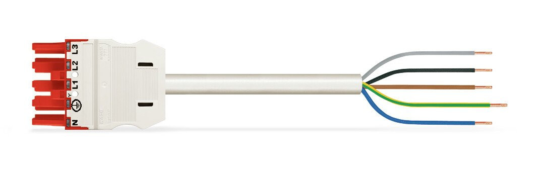 Wago Serie 771 patchkabel gebouwinstallatie 5P contrastekker (female) vrij kabeluiteinde 7000MM