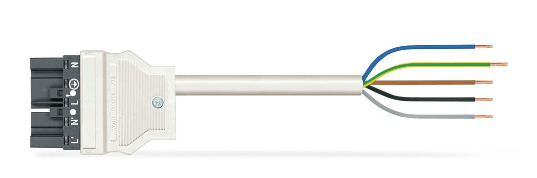 Wago Serie 771 patchkabel gebouwinstallatie 5P stekker vrij kabeluiteinde 3000MM