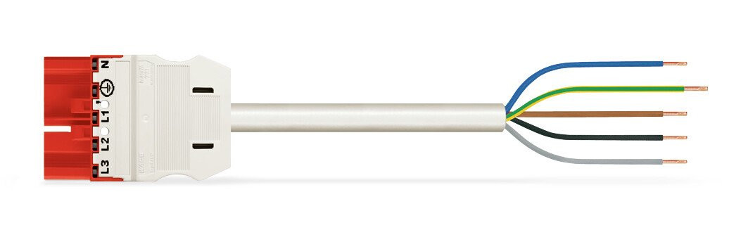 Wago Serie 771 patchkabel gebouwinstallatie 5P stekker vrij kabeluiteinde 7000MM