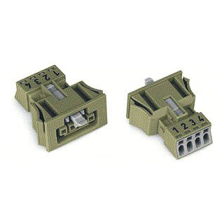 Wago Steker female snap-in 4-pol GN