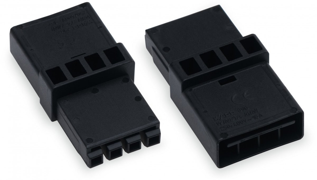 Wago Tussen koppeling mini 4-pol.ZW.