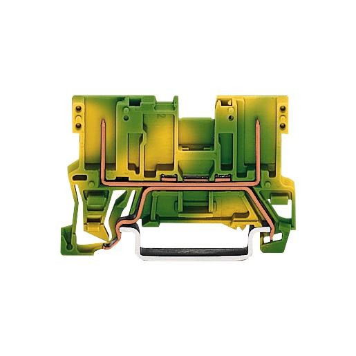 Wago Aardrijgklem groen/geel