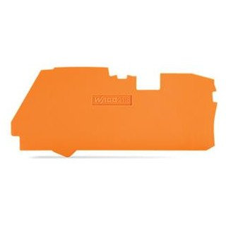 Wago Series 2116 Afsluit- en tussenplaat 1 MM dik oranje Wago Series 2116 Afsluit- en tussenplaat 1 MM dik oranje