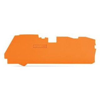Wago Serie 2116 Afsluit- en tussenplaat 1 MM dik voor 3-draads klemmen oranje