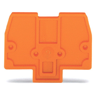 Wago Afsluit-/tussenplaat oranje