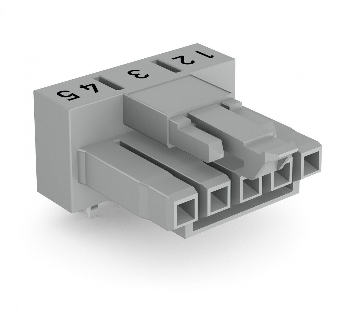 Wago Female print haaks 5-pol GR