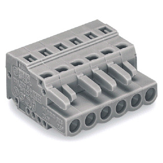 Wago Female recht RM=5MM 2-pol.