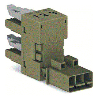 Wago H-verdeler 3-pol GN