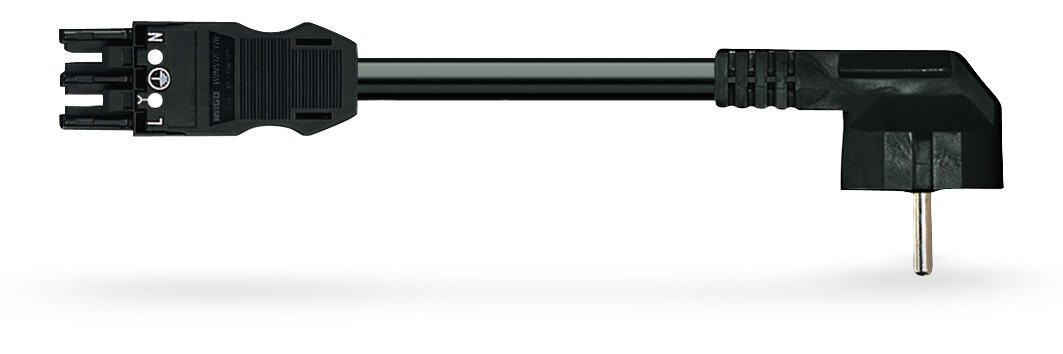 Wago Serie 771 patchkabel gebouwinstallatie 3P contrastekker (female) netstekker 1000MM