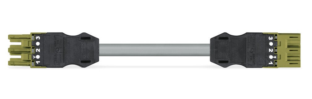 Wago Serie 771 patchkabel gebouwinstallatie 3P contrastekker (female) stekker 3000MM