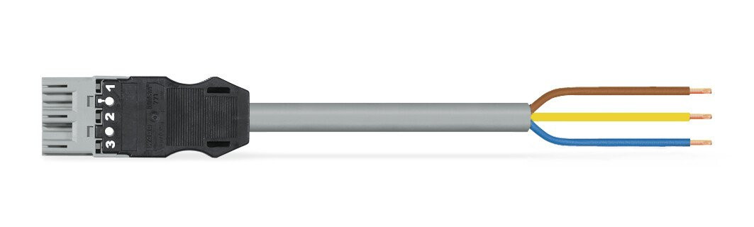 Wago Serie 771 patchkabel gebouwinstallatie 3P stekker vrij kabeluiteinde 1000MM