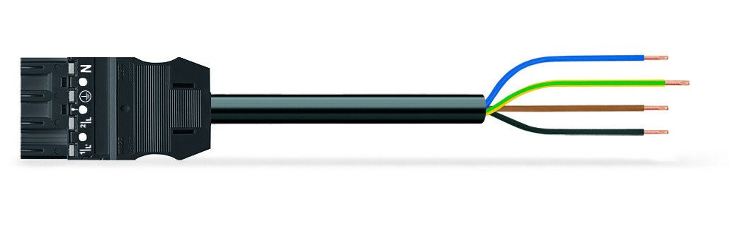 Wago Serie 771 patchkabel gebouwinstallatie 4P stekker vrij kabeluiteinde 3000MM